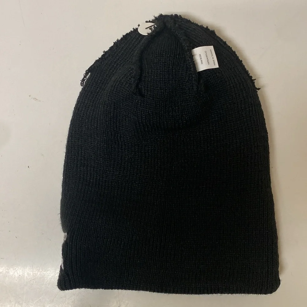 Adidas Youth Originals Trefoil Beanie Hat Black White NWT Kids One Size Winter